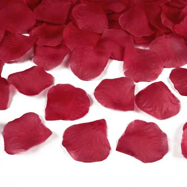 Rose petals in a bag, deep red 100pcs