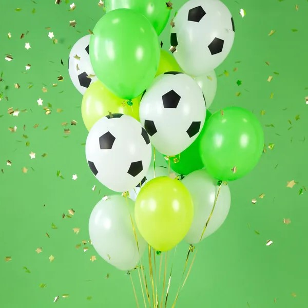 Balloons 30cm, Football, Pure White