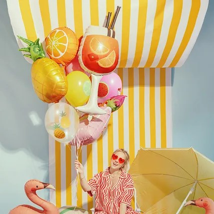 Balloons 30 cm, Fruits, mix - 6pk