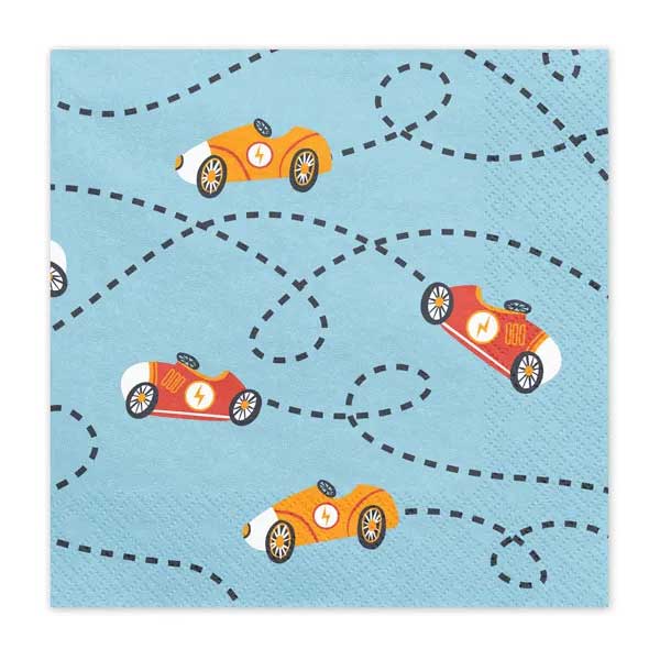 Napkins Cars, 33x33, mix