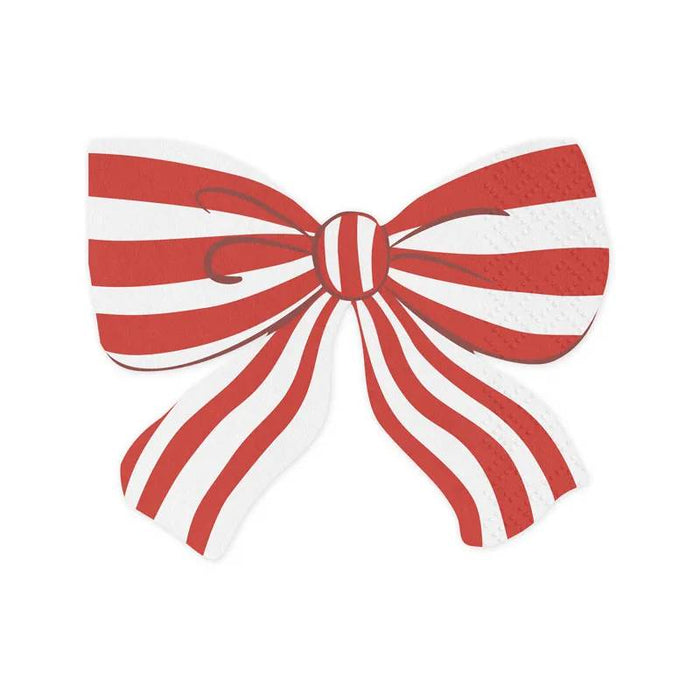 Striped Bow Napkins, 16x13 cm, mix