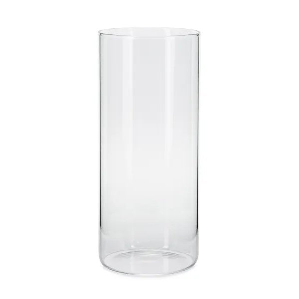 Glass tube for candles, 10x23cm