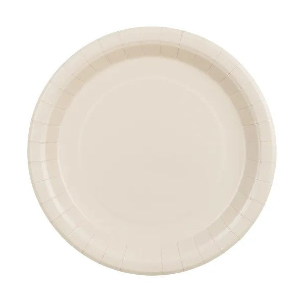 Paper Plates, beige, 23 cm