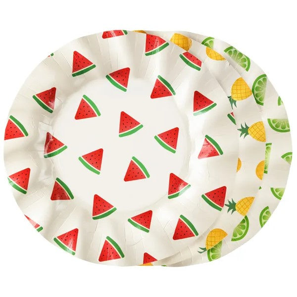 Plates Fruits, 20.5 cm, mix