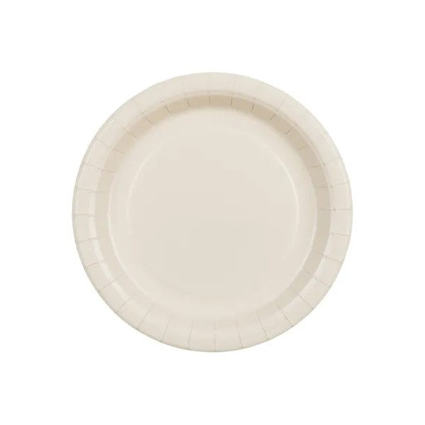 Paper Plates, beige, 18 cm