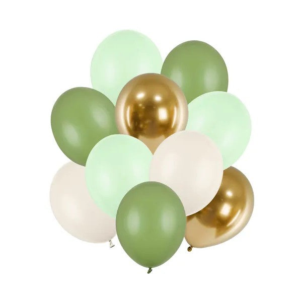 Latex balloons set, mix - 10pk