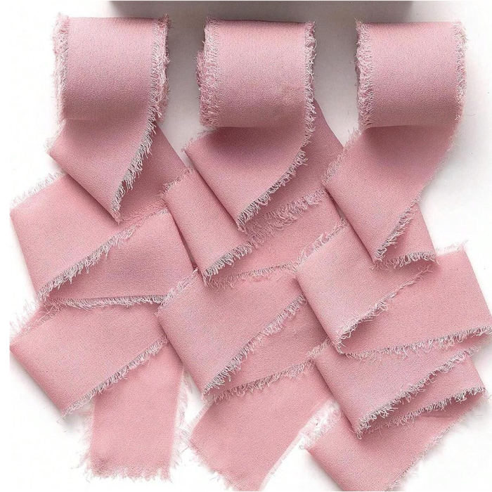 Chiffon Ribbon Roll - 5m - Blush Pink