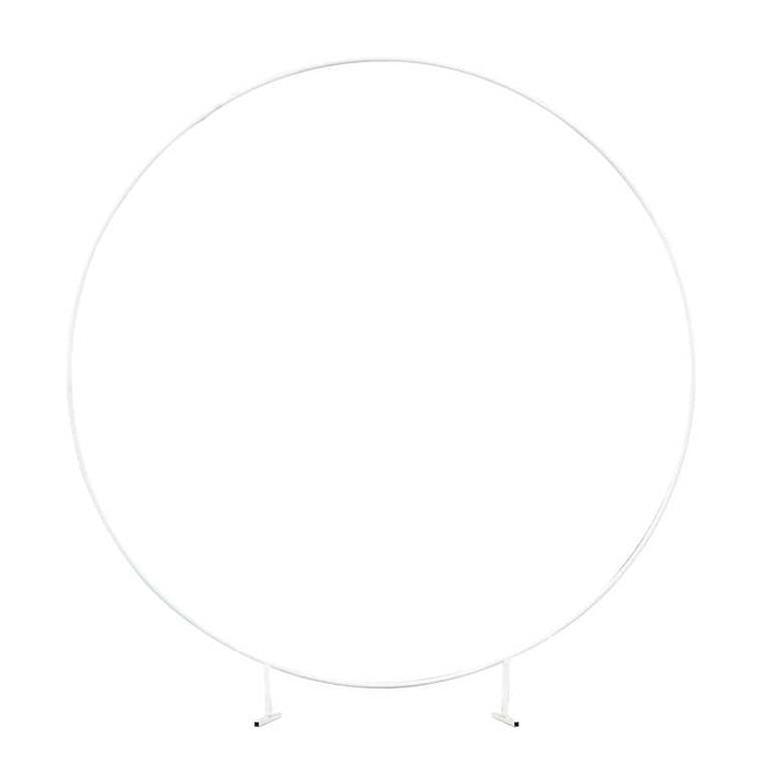 White Round Wedding Arch