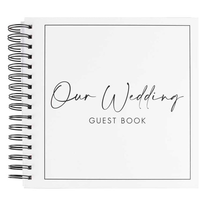 Black and White Wedding Guest Book