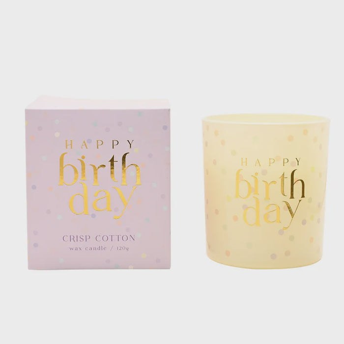 Confetti 120g Candle Happy Birthday