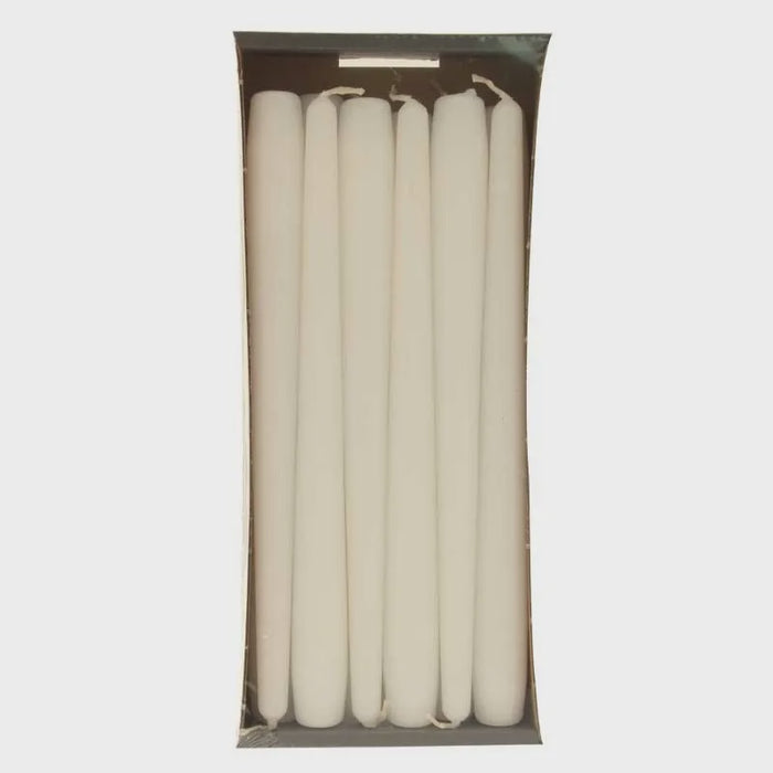 Tapered Candle - White - 250x23mm