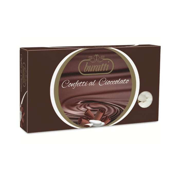 Buratti Dark Chocolate Dragees - White - 1kg