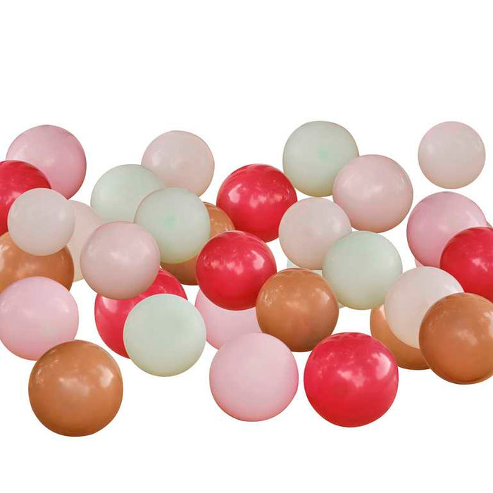 Nude, Red, Green & Brown Farm Balloon Mosaic Balloon Pack