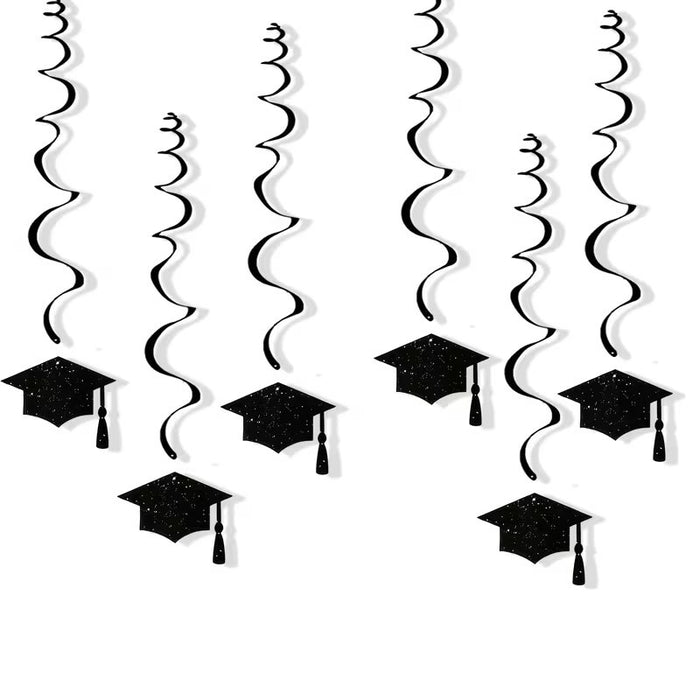 Handing Swirls Graduation Hat - 12pk