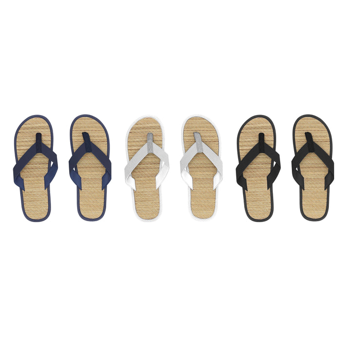 Flip Flops with Straw Base
