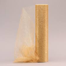 Gold Glitter Tulle (30cm X 23M)