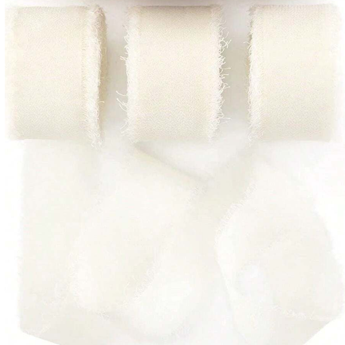 Chiffon Ribbon Roll - 5m - Ivory