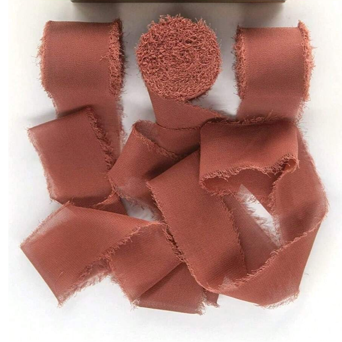 Chiffon Ribbon Roll - 5m - Rust