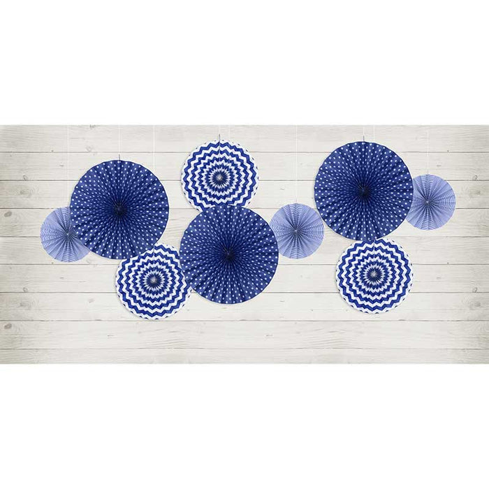 Decorative Rosettes, navy blue - 3pk