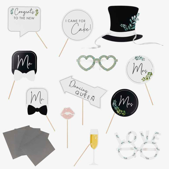 Customisable Wedding Photo Booth Props