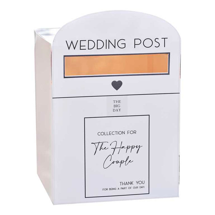 White Wedding Post Box