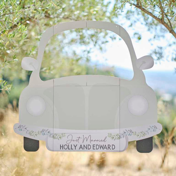 Customisable Wedding Car Photo Booth Frame