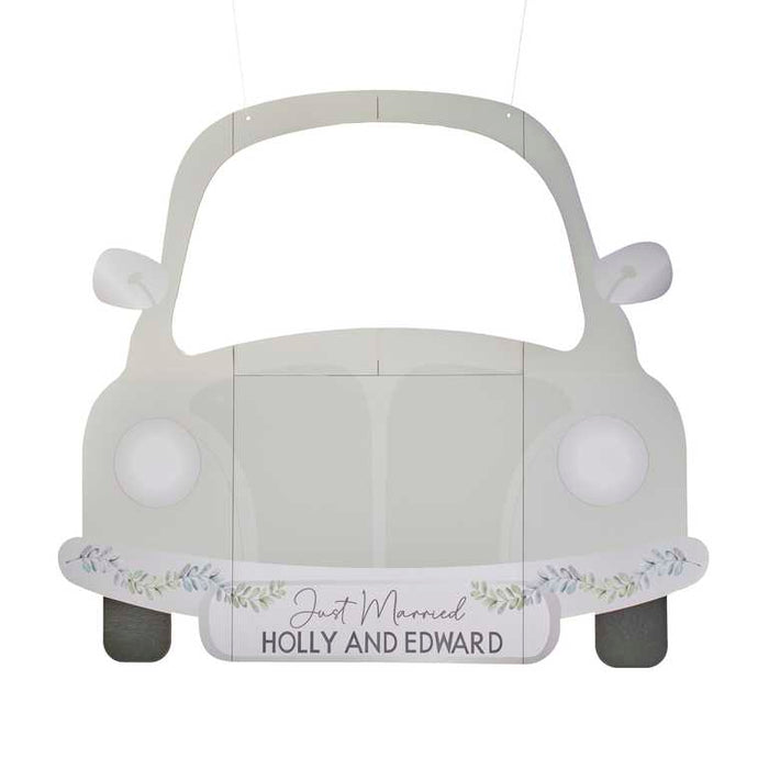 Customisable Wedding Car Photo Booth Frame