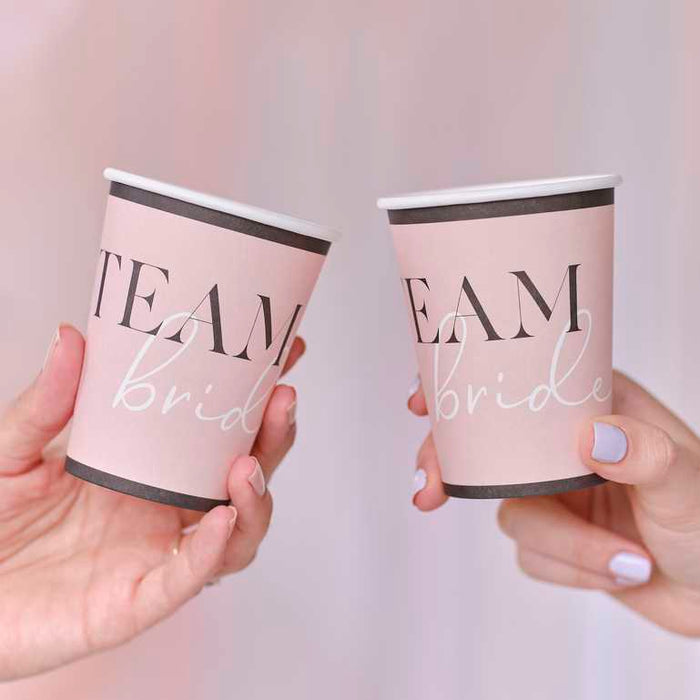 Team Bride Hen Party Paper Cups