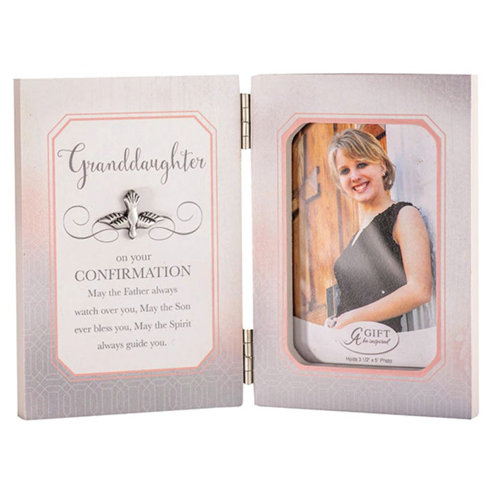 Confirmation Wood Photo Frame Granddaughter