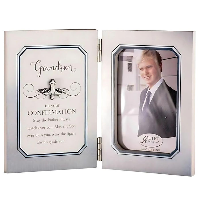 Confirmation Wood Photo Frame Grandson