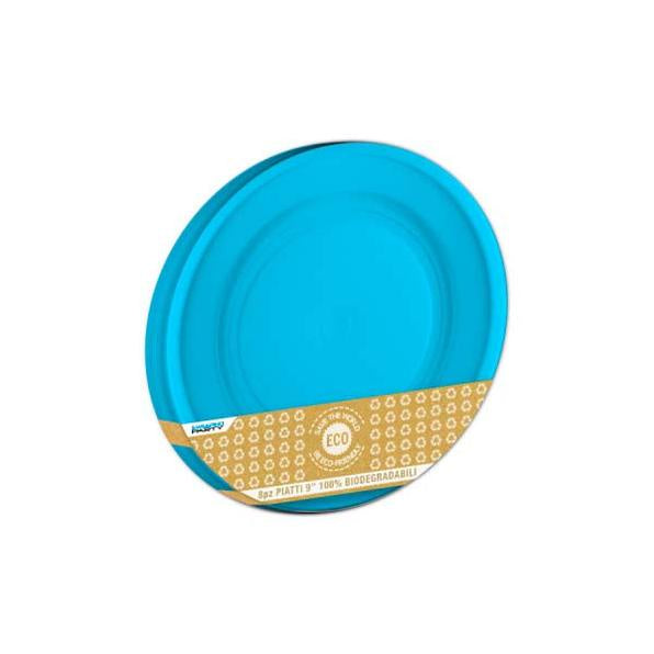 Dessert Plates - Biodegradable - Light Blue 12pk