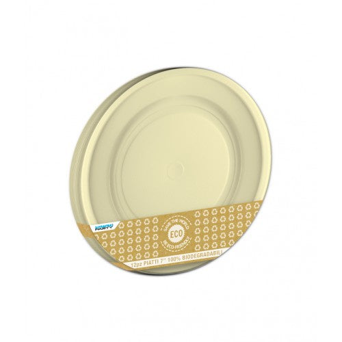 Lunch Plates - Biodegradable - Ivory 8pk