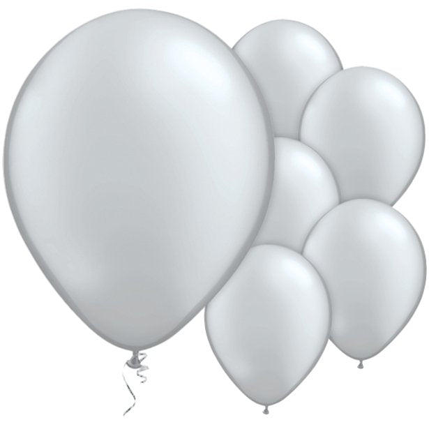 Balloon Latex Pearl - Silver 11''