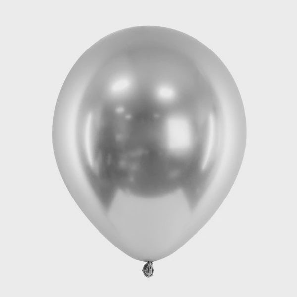 Balloon Latex Glossy - Silver 30cm - Pack x 50