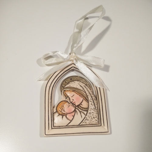 Mary With Jesus Resin Icon