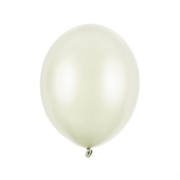 Balloon Latex Metallic - Cream 27cm
