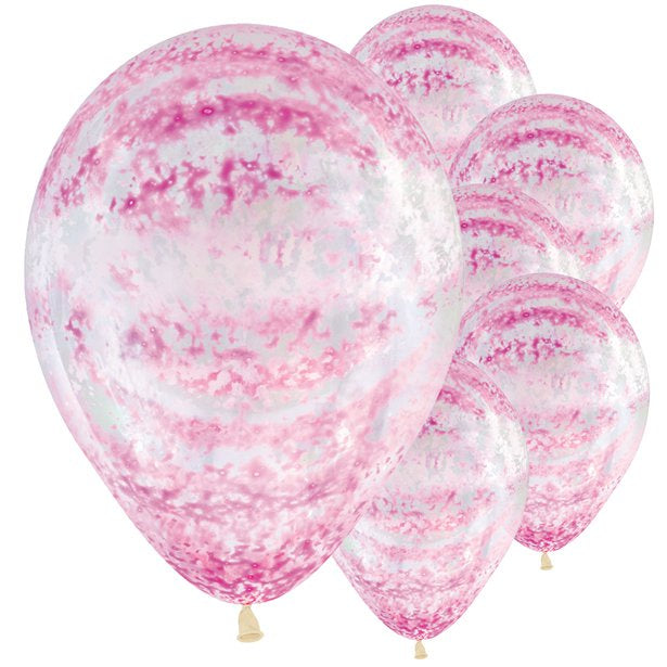 Graffiti Rose Pink Balloons - 12" Latex
