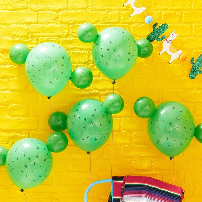 Cactus Pompom Balloons - Viva la Fiesta