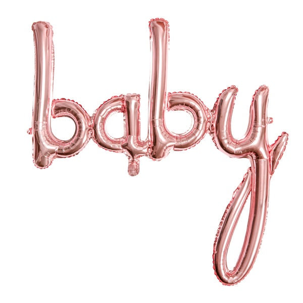 Phrase Foil Balloon - Baby Rose Gold - 29 x 30''