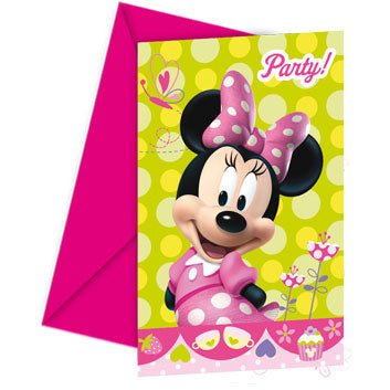 Minnie Mouse Party Invitation Cards