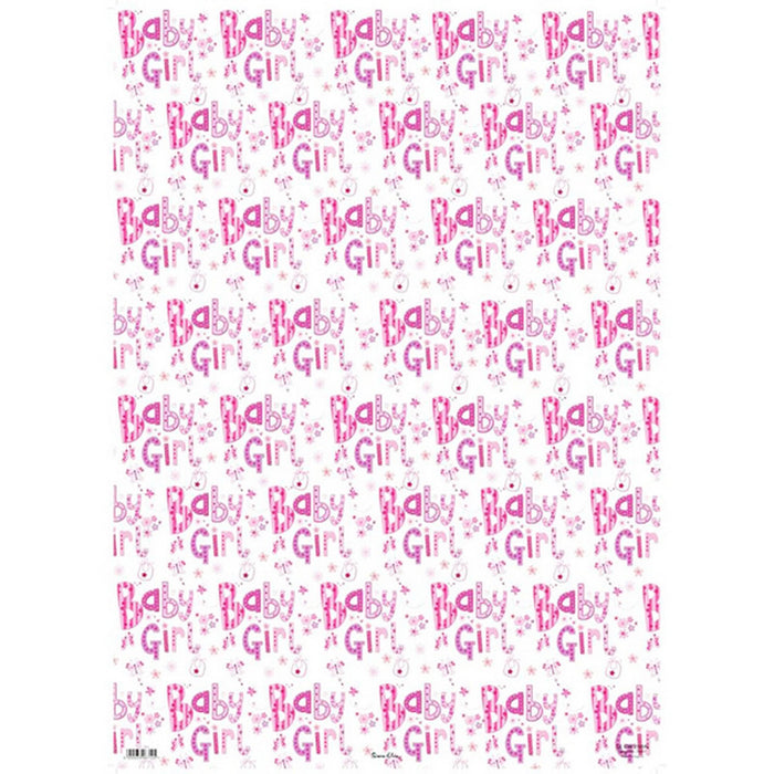 Baby Girl Wrapping Paper 50 x 70cm
