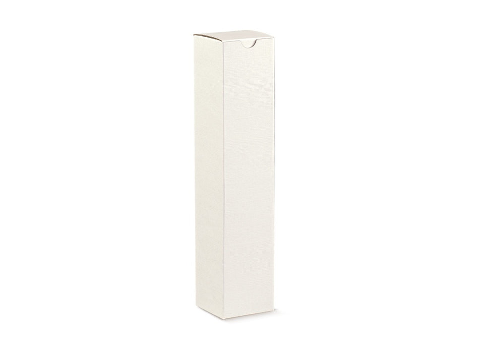 Box - White Leather - 55x55x240mm