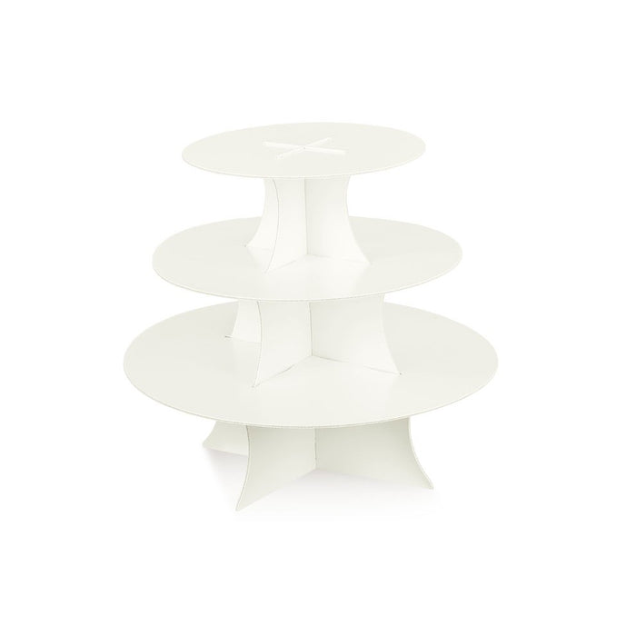 Disposable Cake Stand - Plain Pearl - 3 Tiered 330X290mm