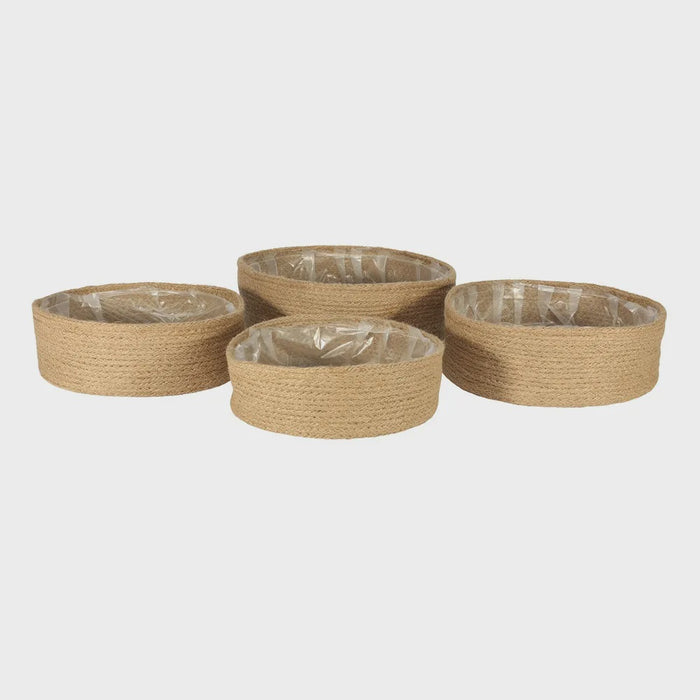 Jute Basket w/Liner (Natural ) - available in 4 sizes