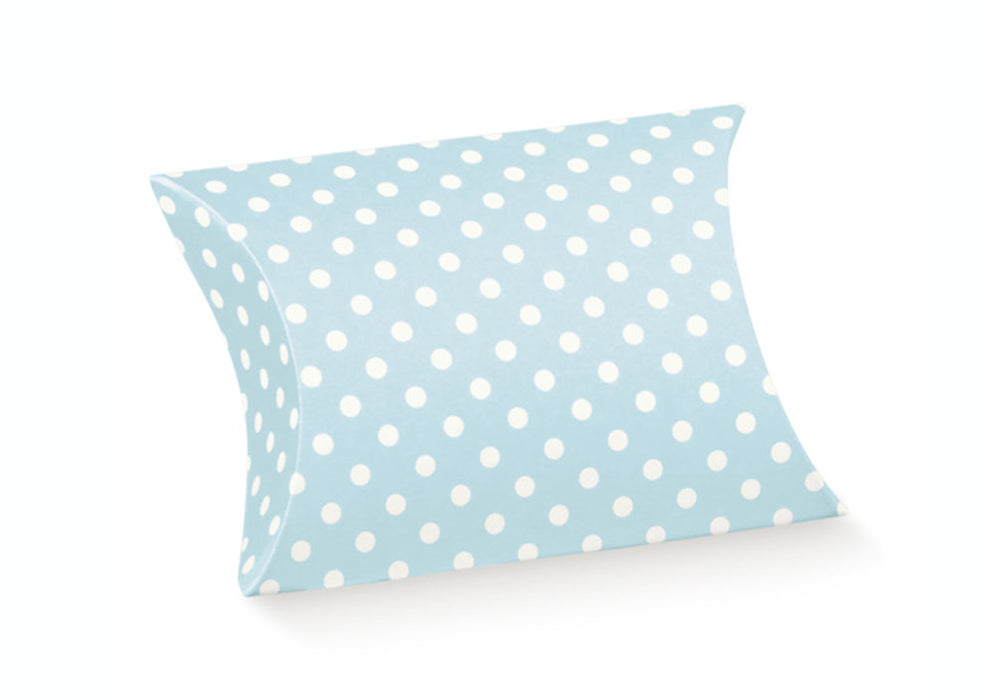 Pillow Box - Blue w/White Spots 70X70X25mm
