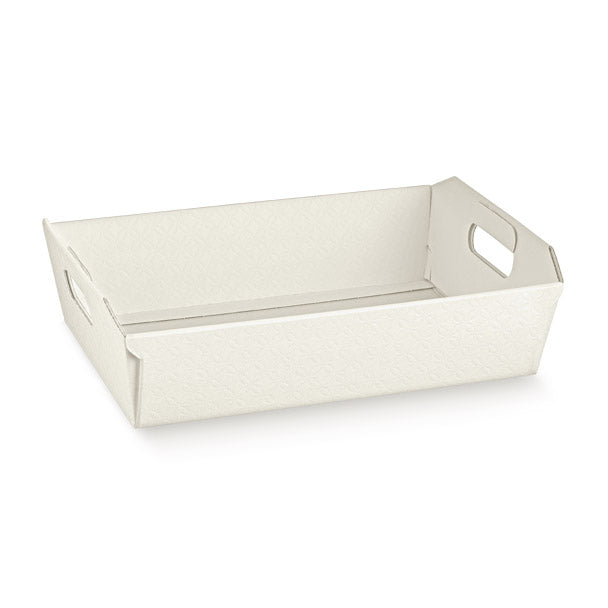Tray White Embossed 310X220X90