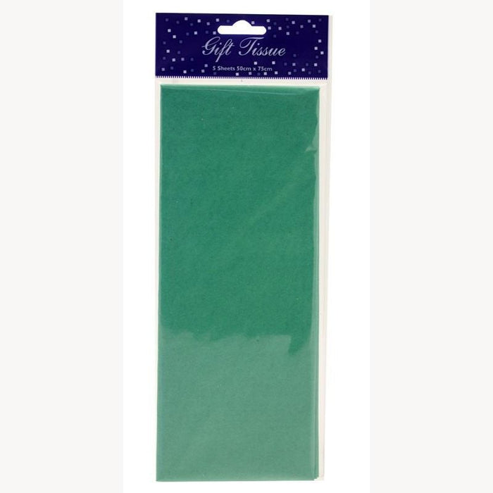 Tissue Paper Dark Green - 5pk - 50x75cm