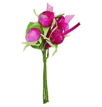 Flower Buds - Fuchsia - 3 Buds