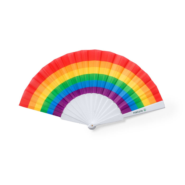 Rainbow Hand Fan