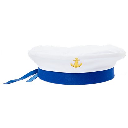 Sailor Hat with Blue Ribbon